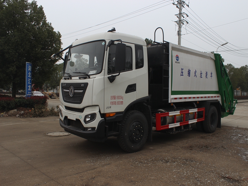 東風天錦DFV天然氣底盤壓縮式垃圾車